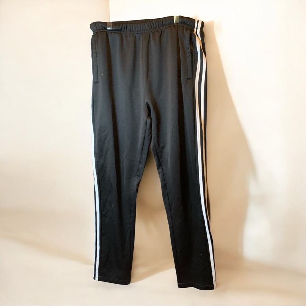 Stylish Black Joggers with White Stripes